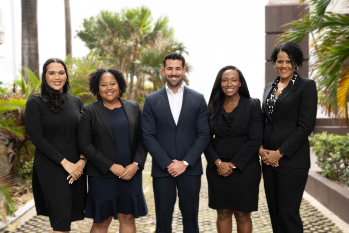Katrina Watson, Kimberly Robinson, Joe Jackson, Tracy Hylton and Sasha Hunte (Photo: Maples Group)