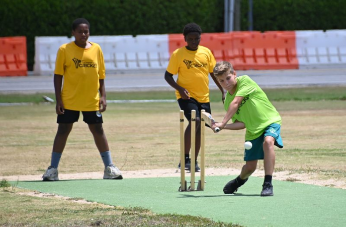 Island Primary A boys (green) opened the season with a win over East End Primary (Photo: CUC)