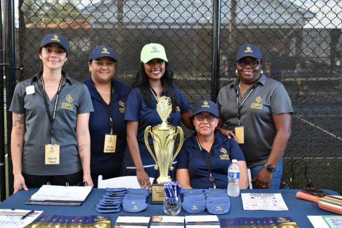 (From left) IP registry officer Hannah Tatum, senior IP examiner Omara Whittaker, CIIPO director Terita Kalloo, IP registry officer Pamela Ebanks and IP examiner Carolee Nuñez (Photo: CIIPO)