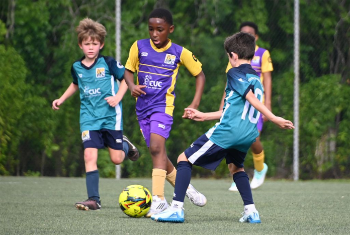 Prospect Primary in purple/yellow play Cayman Prep A (Photo: CUC)