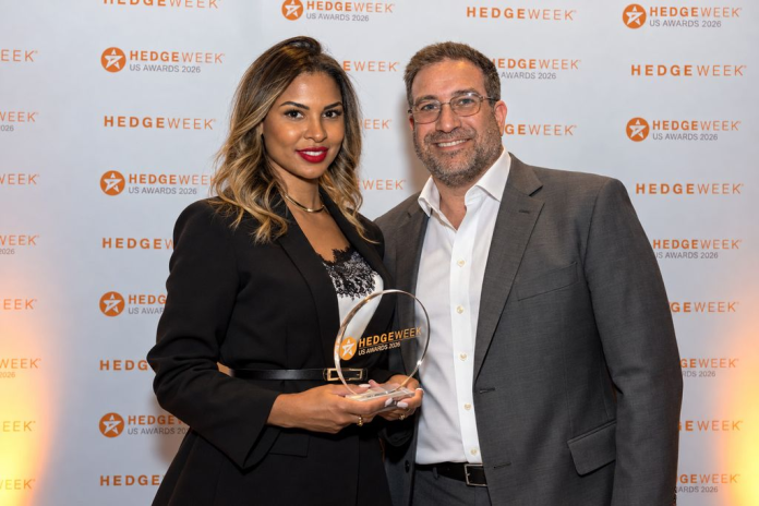 The Catalyst Group associate director of client experience Ana Nobre and co-founder Scott Price accept the award (Photo: The Catalyst Group)