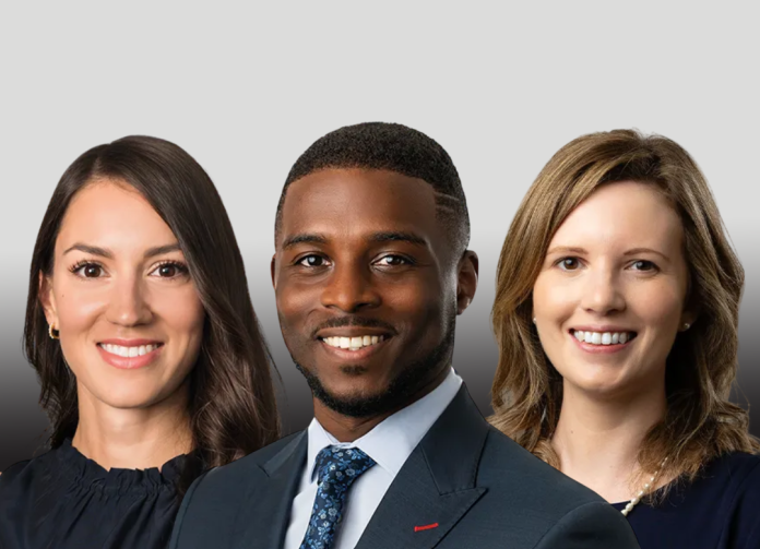 Jasmin Davies, Jason Mbwake and Katie Turney have all been promoted to counsel at Carey Olsen’s Cayman office (Photo: Carey Olsen)